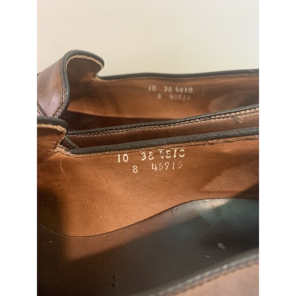 Allen‎ Edmonds Penny Loafers Mens Size 10 Randolph Brown Leather Shoes main image 5